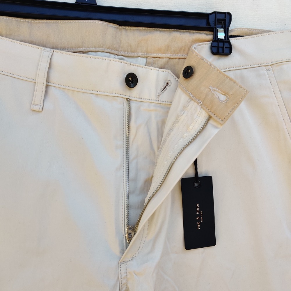 Rag & Bone Standard Chino Pants Mens 36x32 Natural Gray Stretch $228 New NWT - Picture 7 of 16